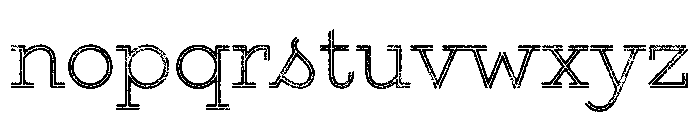 Gist Rough Upright Light Font LOWERCASE