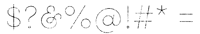 Gist Rough Upright Regular Line Font OTHER CHARS