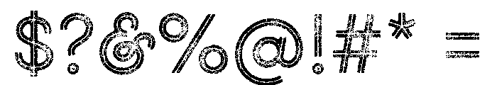 Gist Rough Upright Regular Three Font OTHER CHARS