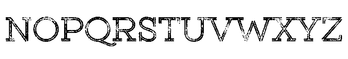 Gist Rough Upright Regular Three Font UPPERCASE