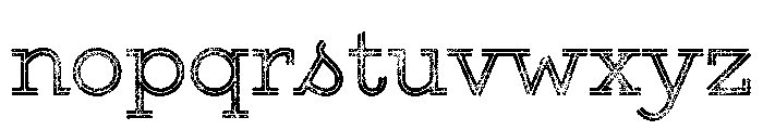 Gist Rough Upright Regular Three Font LOWERCASE