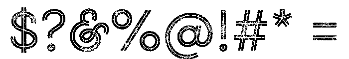 Gist Rough Upright Regular Two Font OTHER CHARS