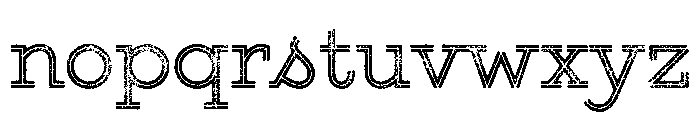 Gist Rough Upright Regular Two Font LOWERCASE