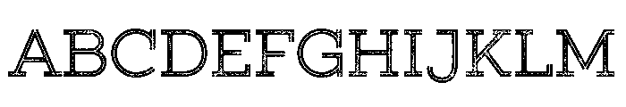 Gist Rough Upright Regular Font UPPERCASE