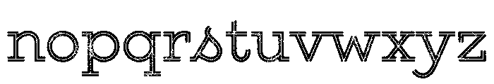 Gist Rough Upright Regular Font LOWERCASE