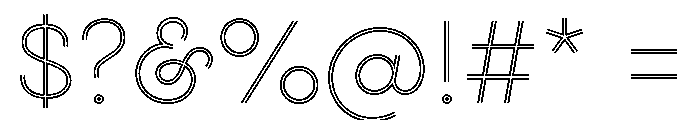 Gist Upright Extra Light Font OTHER CHARS