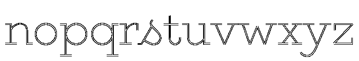 Gist Upright Extra Light Font LOWERCASE