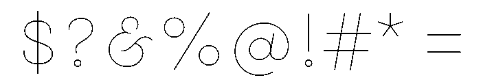Gist Upright Line Black Font OTHER CHARS