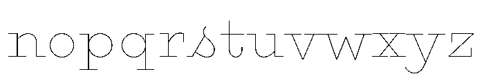 Gist Upright Line Black Font LOWERCASE