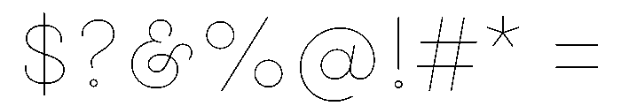 Gist Upright Line Bold Font OTHER CHARS