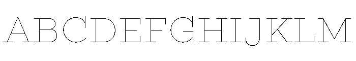 Gist Upright Line Bold Font UPPERCASE