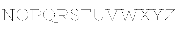 Gist Upright Line Bold Font UPPERCASE