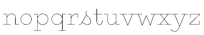 Gist Upright Line Bold Font LOWERCASE