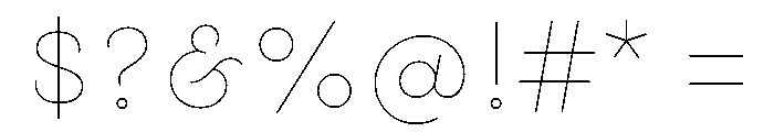 Gist Upright Line Extra Bold Font OTHER CHARS