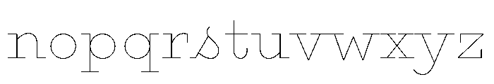 Gist Upright Line Extra Bold Font LOWERCASE
