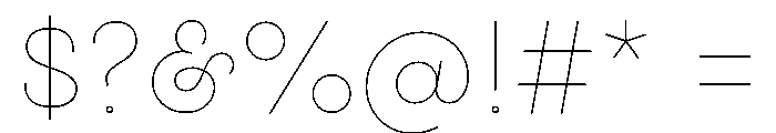 Gist Upright Line Extra Light Font OTHER CHARS