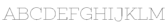 Gist Upright Line Extra Light Font UPPERCASE