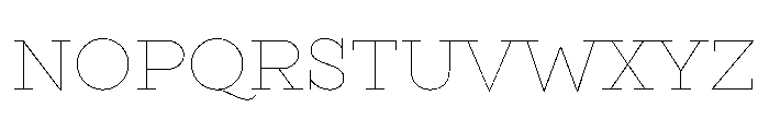 Gist Upright Line Extra Light Font UPPERCASE