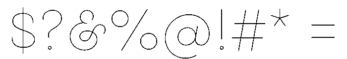 Gist Upright Line Light Font OTHER CHARS