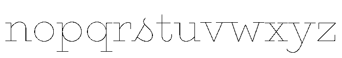 Gist Upright Line Light Font LOWERCASE