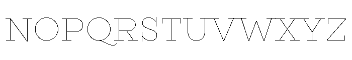Gist Upright Line Regular Font UPPERCASE