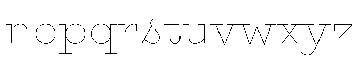 Gist Upright Line Regular Font LOWERCASE