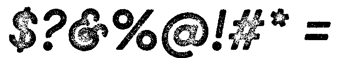 GistX Bold Font OTHER CHARS