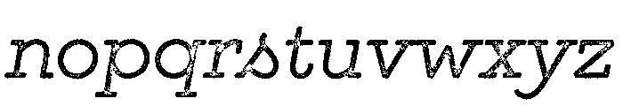 GistX Light Font LOWERCASE