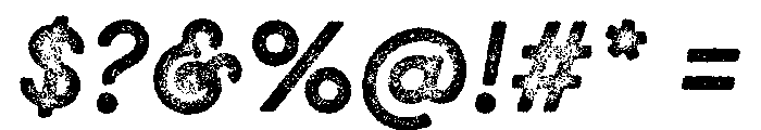 GistX Lo Res Bold Font OTHER CHARS