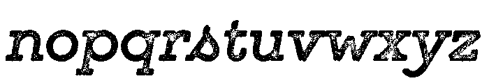 GistX Lo Res Bold Font LOWERCASE