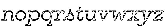 GistX Lo Res Light Two Font LOWERCASE