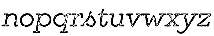GistX Lo Res Light Font LOWERCASE