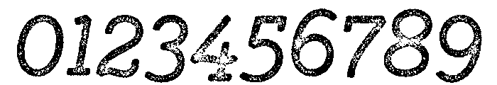 GistX Lo Res Regular Two Font OTHER CHARS