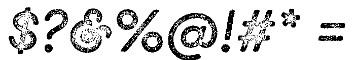 GistX Lo Res Regular Two Font OTHER CHARS