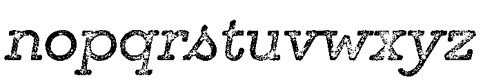 GistX Lo Res Regular Two Font LOWERCASE