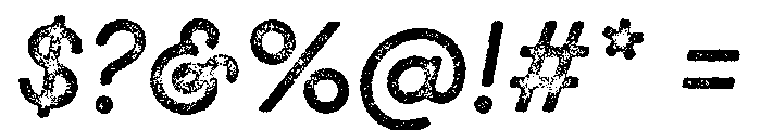 GistX Lo Res Regular Font OTHER CHARS