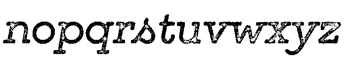GistX Lo Res Regular Font LOWERCASE
