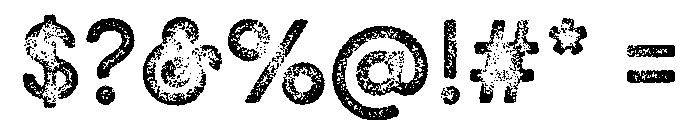 GistX Lo Res Upright Bold Two Font OTHER CHARS