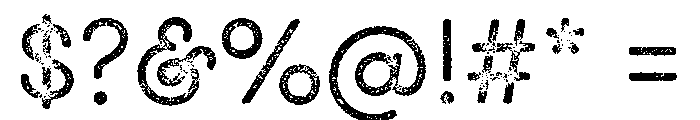 GistX Lo Res Upright Light Two Font OTHER CHARS
