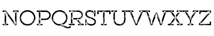 GistX Lo Res Upright Light Two Font UPPERCASE