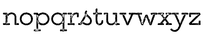 GistX Lo Res Upright Light Font LOWERCASE