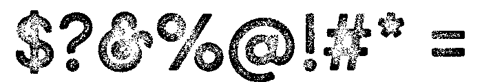 GistX Upright Bold Two Font OTHER CHARS