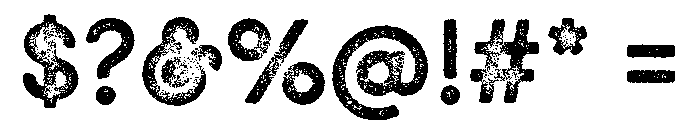GistX Upright Bold Font OTHER CHARS