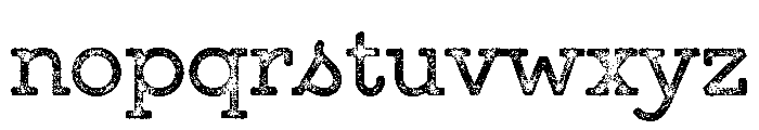 GistX Upright Regular Two Font LOWERCASE
