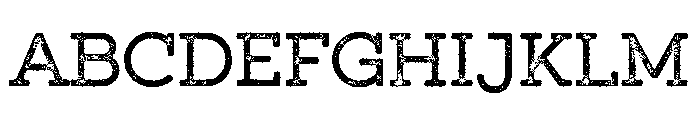 GistX Upright Regular Font UPPERCASE