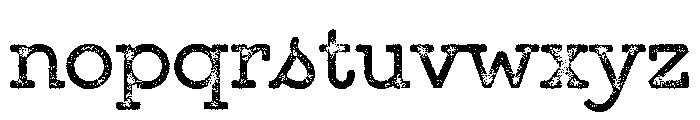 GistX Upright Regular Font LOWERCASE