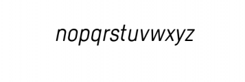 GjorkSans-Italic.otf Font LOWERCASE