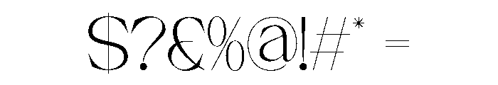 GLAMORIEL-Regular Font OTHER CHARS
