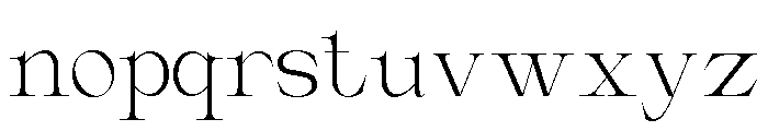 GLAMORIEL-Regular Font LOWERCASE