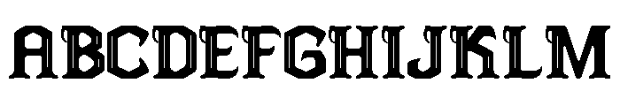 GLOAMIX-Regular Font UPPERCASE